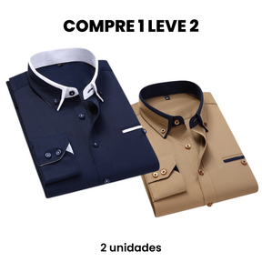 Camisa Social Masculina Carino (Compre 1 Leve 2)
