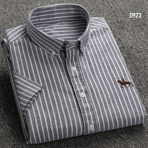 Camisa Masculina Listrada Manga Curta