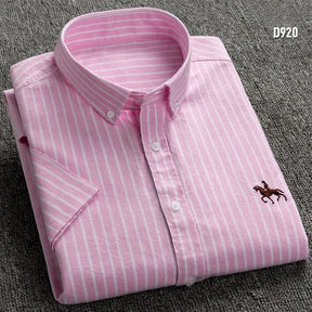 Camisa Masculina Listrada Manga Curta