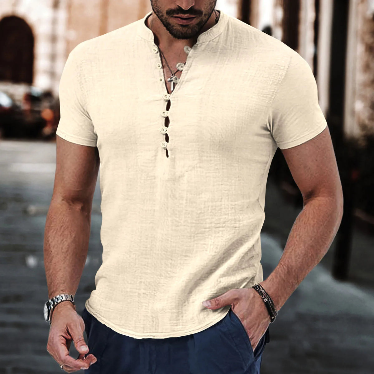 Camisa de Linho Masculina Finezze