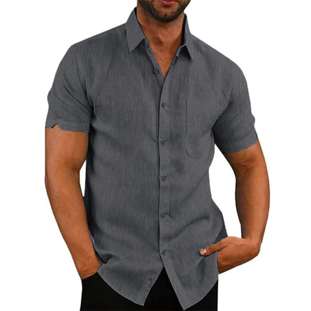 Camisa de Linho Masculina Genebra