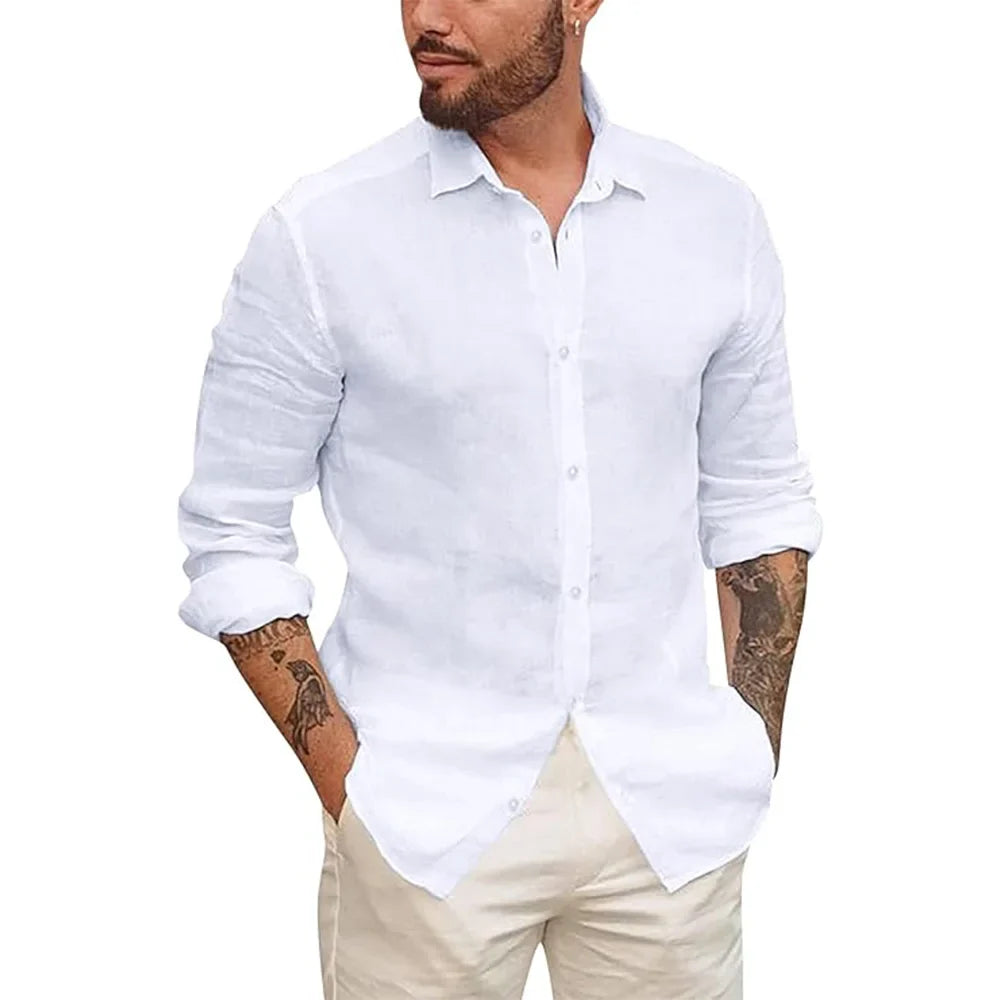 Camisa de Linho Masculina Ministry