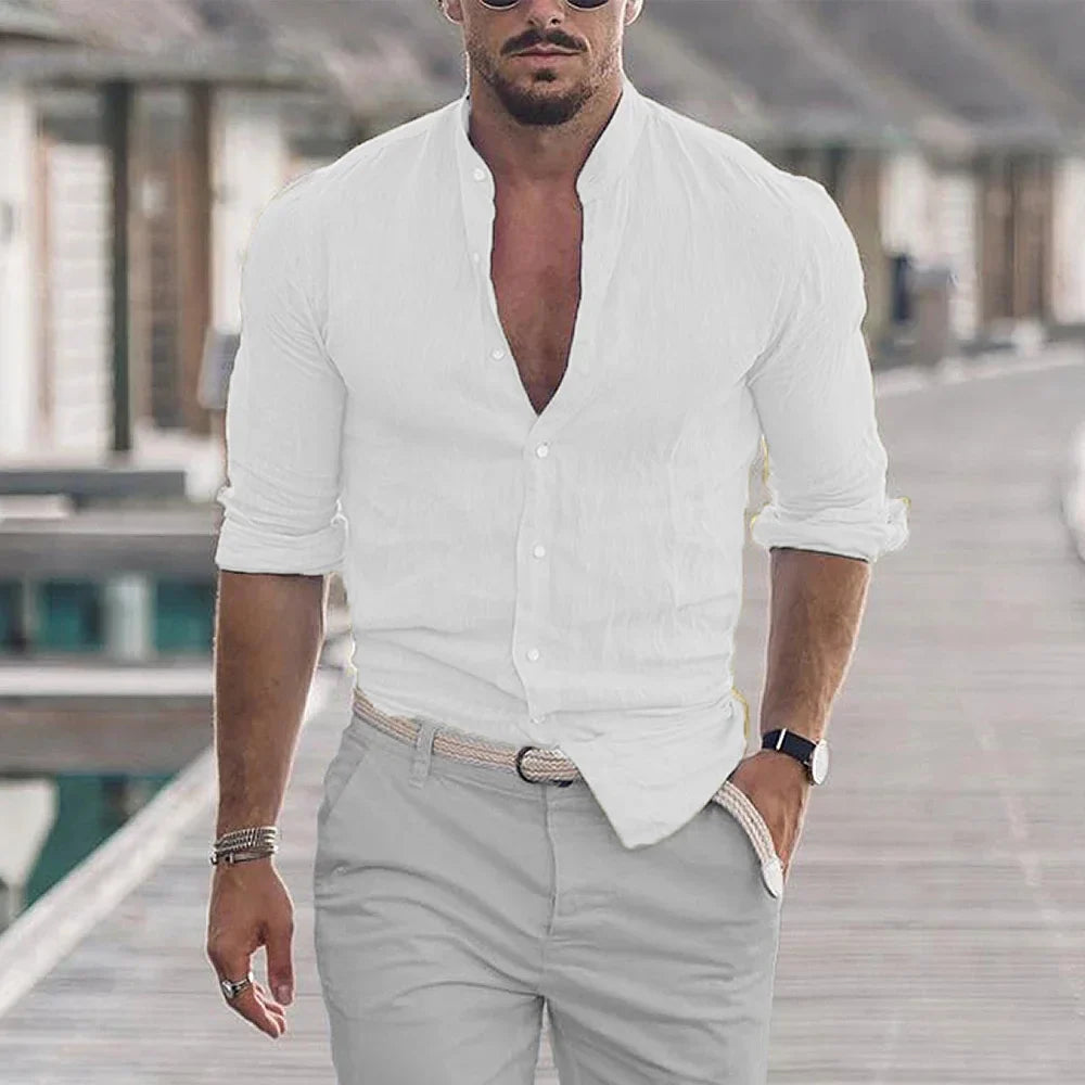 Camisa de Linho Masculina Orlandi