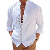 Camisa de Linho Masculina Platoni