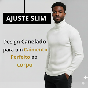 Suéter Social Gola Alta Canelado(COMPRE 1 LEVE 2)