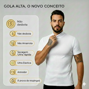 Camisa Slin Gola Alta Canelada(COMPRE 1 LEVE 2)