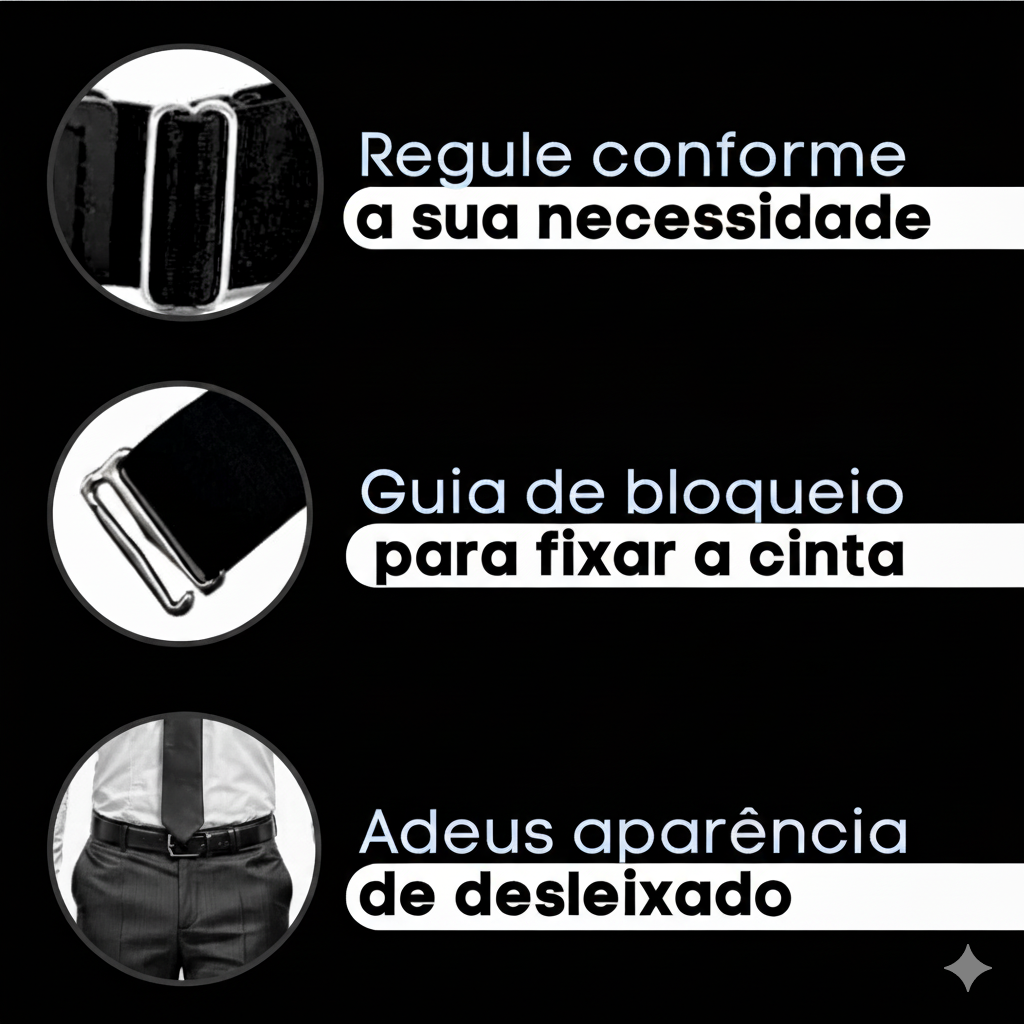 CINTO VIRTUS BELT-SUSPENSÓRIO PARA CAMISA SOCIAL