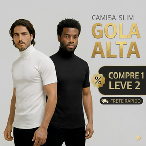 Camisa Slin Gola Alta Canelada(COMPRE 1 LEVE 2)