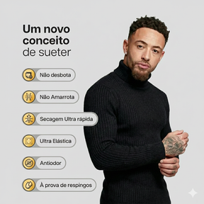 Suéter Social Gola Alta Canelado(COMPRE 1 LEVE 2)