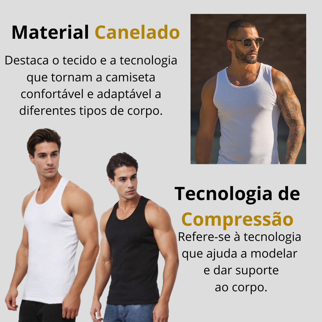 Kit Camisetas Slin Shape (Tecido Premium)