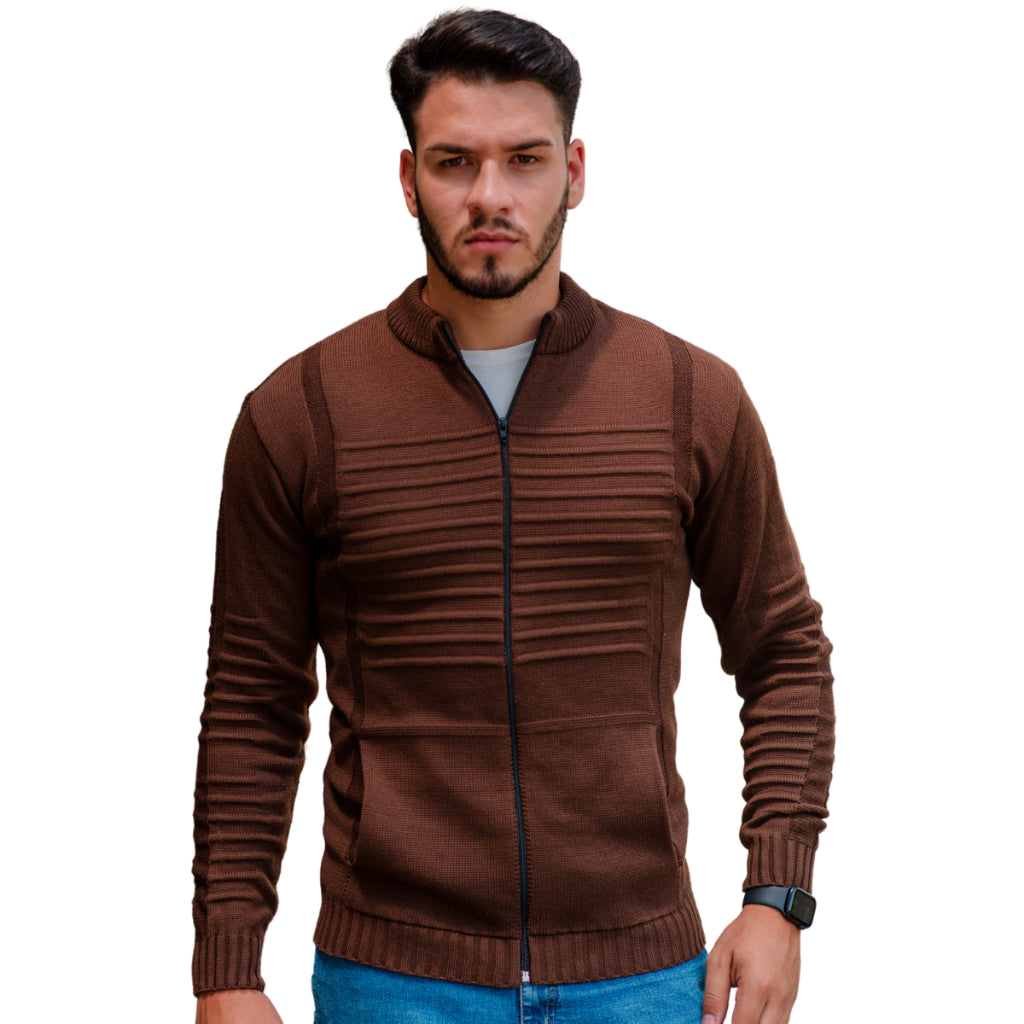 Jaqueta Masculina Premium com Zíper e Bolsos