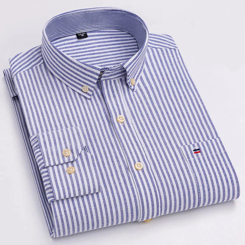 Camisa Masculina Listrada Vittorio Manga Longa