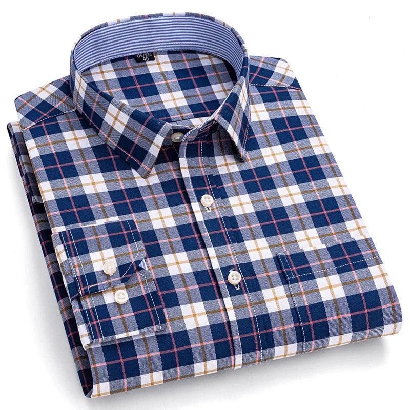 Camisa Masculina Xadrez Barreto Manga Longa