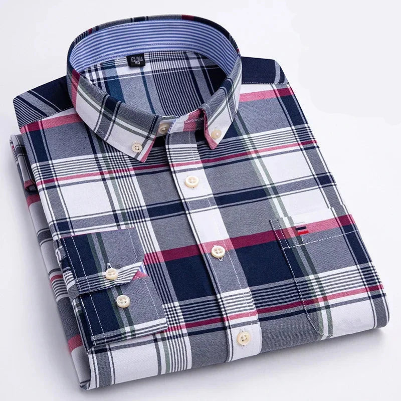 Camisa Masculina Xadrez Texas Manga Longa