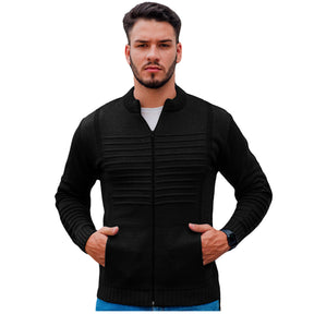 Jaqueta Masculina Premium com Zíper e Bolsos