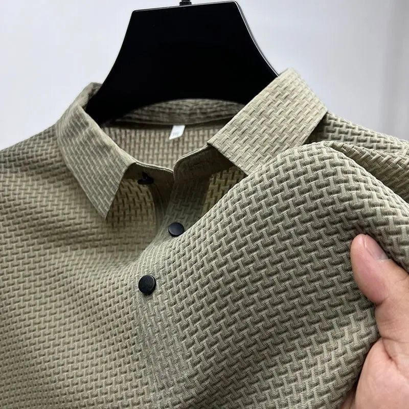 Camisa Polo Masculino Respirável-slin fashion